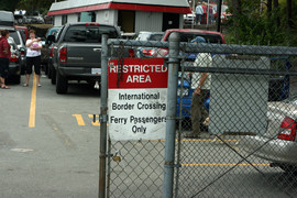 [Entering the Ferry Terminal]