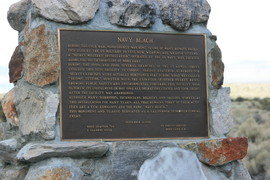 [Navy Beach (Weapons Testing) Plaque]