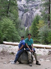 [Steph and Darrick at Yosemite Falls]
