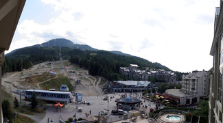 [Ski Lifts from Hotel to Blackcomb and Whistler Mountains]