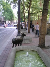 [Fountains and Deer]