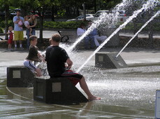 [Kids Playing in a Fountain]