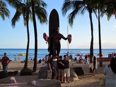 [Duke Kamehameha Statue, Waikiki Beach]