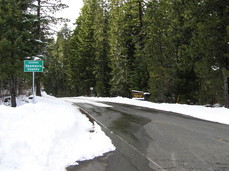 [WA141 Towards the Ice Cave; Road was Closed a Short Way Past the Sign]