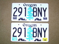 [New Oregon license plates]