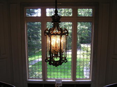 [Staircase Chandelier (same designer as Timberline Lodge)]