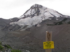 [Mt. Hood with Reroute Notice]