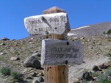 [A Trail Junction: Mile 29, 6,600 feet!]